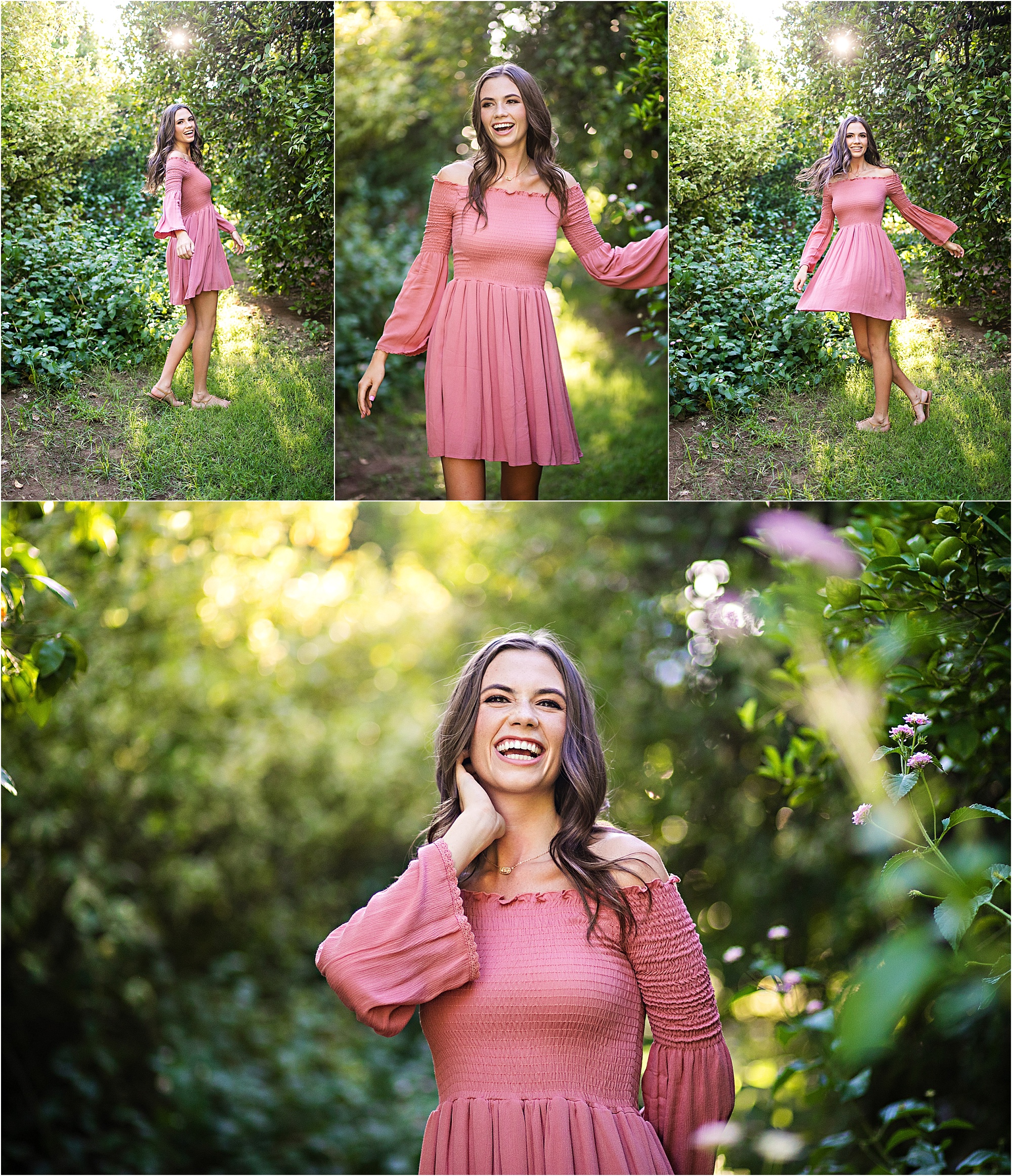 free people inspired high school senior session
