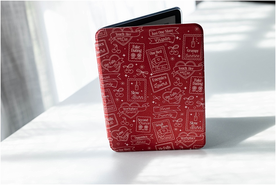 Studio catalog product photography of Market by Mari Kindle cases by Sandi Shipley Photography, Phoenix AZ